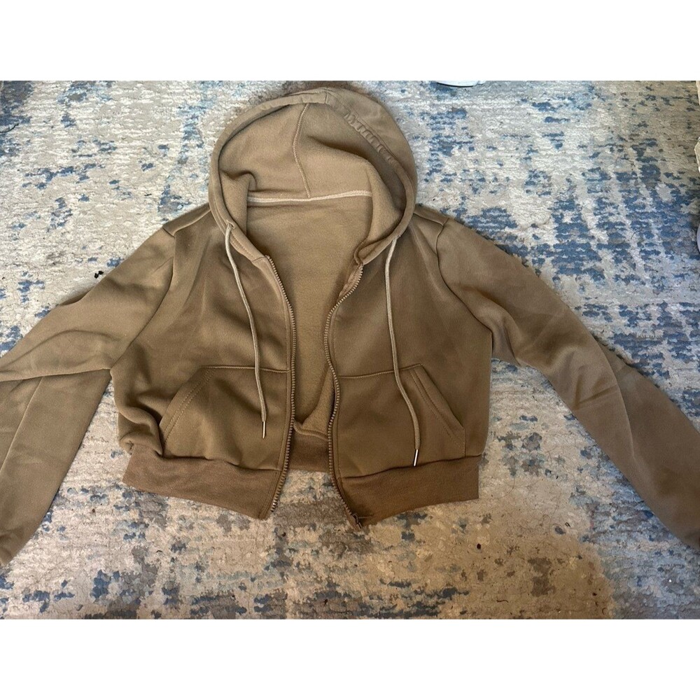 Brown/taupe SHEIN hoodie